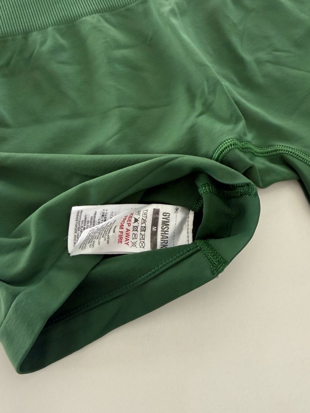 Gymshark Green Seamless Sports Bra and High-Waist Shorts Set - Picture 6 of 6